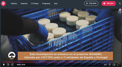 Reportaje sobre el estudio para reducir la  sal en quesos de pasta blanda en La Besana en Verde de Canal Extremadura TV